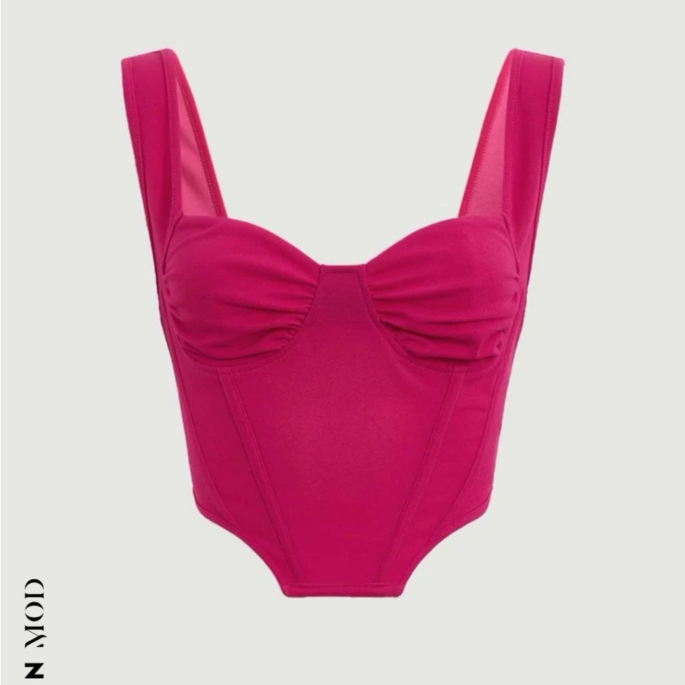Pink corset top